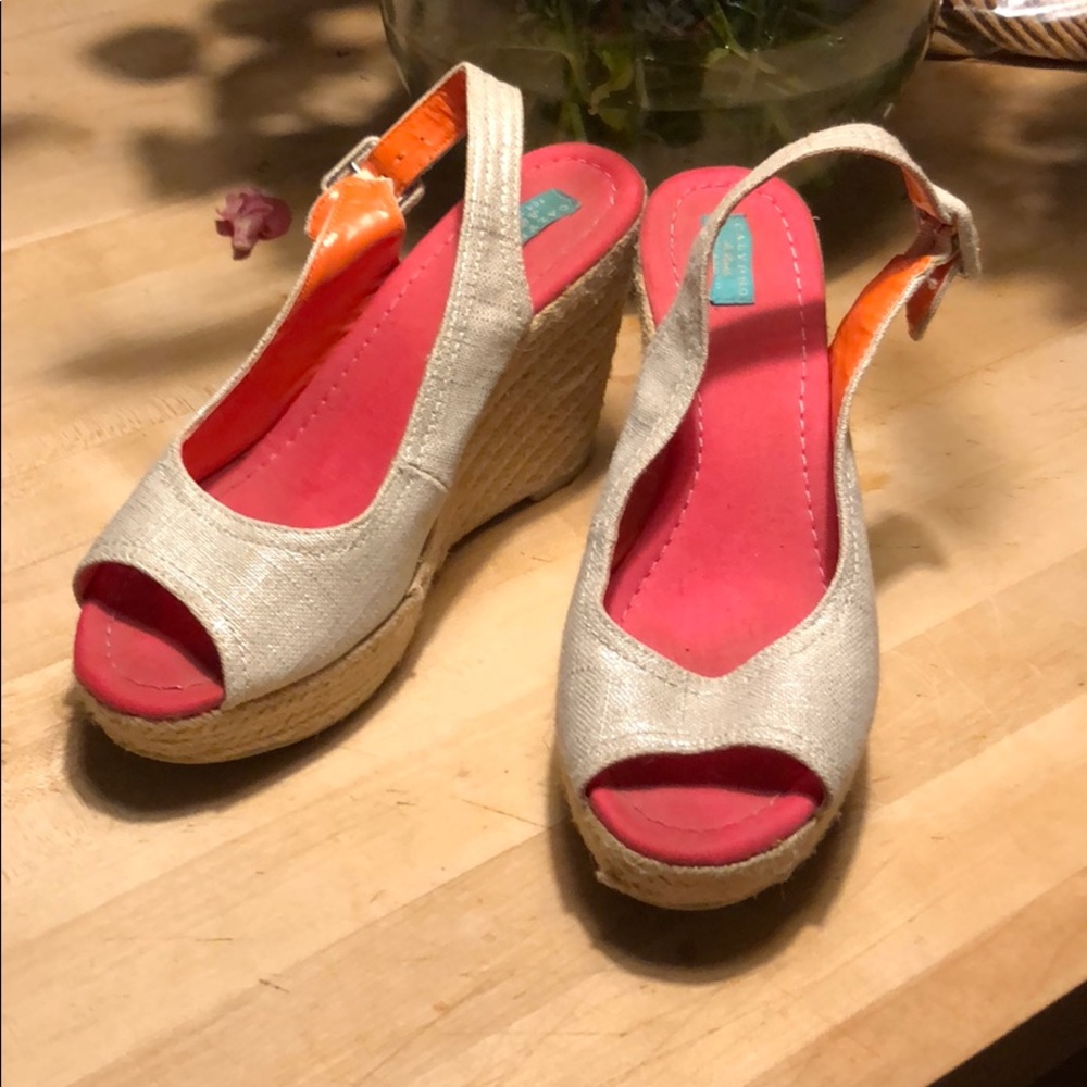 Calypso espadrilles/ wedges